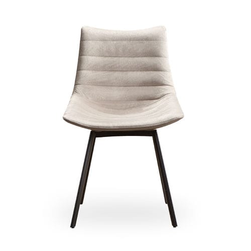 Chaise contemporaine - LUC - Rossin - d'intérieur / en tissu / avec piètement en bois