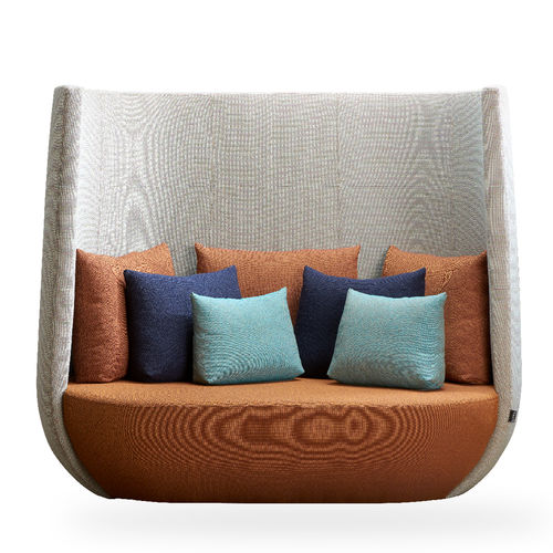 Canapé contemporain - NIDO - Rossin - en tissu / à coussins / avec dossier haut