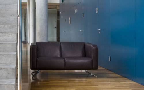 Canapé contemporain - COCO - Rossin - en cuir / marron / 2 places
