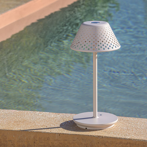 Lampe de table - MESH - Platek s.r.l. - en acier / en fonte d'aluminium / en polycarbonate