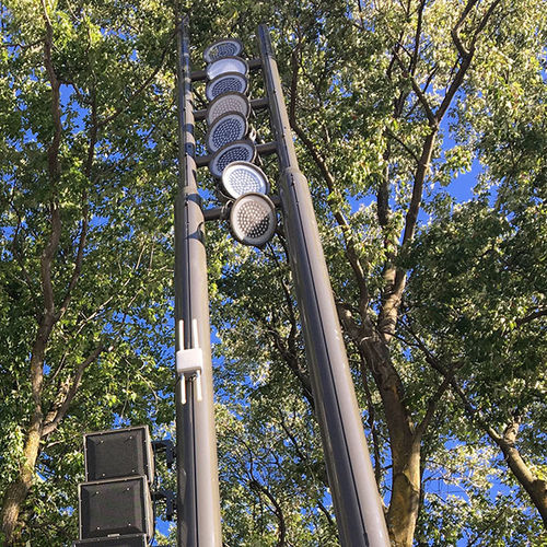 Mât d'éclairage - BIPODE - Technilum - en aluminium / connecté