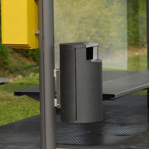 Poubelle en aluminium - Technilum - d'extérieur / sur pied / professionnelle