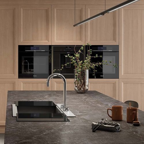 Cuisine d'extérieur - STIMMUG - MOBALCO - contemporaine / en placage de bois / en bois massif