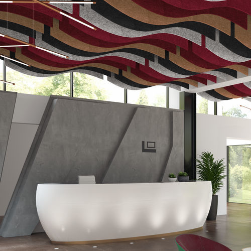 Baffle acoustique en fibre de polyester - BAFLE - Ideatec Advanced Acoustic Solutions - suspendu / de plafond / décoratif