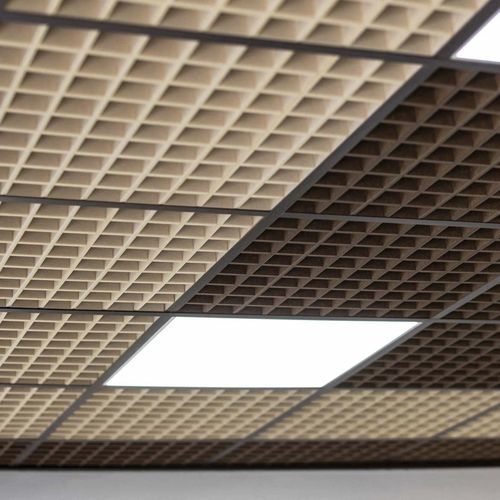 Panneau acoustique mural - REJILLA - Ideatec Advanced Acoustic Solutions - pour faux-plafond / en fibre de polyester / carré