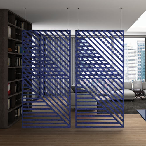Séparateur d'espace en métal - SPACER - Ideatec Advanced Acoustic Solutions - en acier / en fibre de polyester / d'intérieur