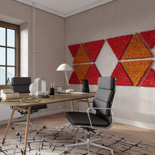 Mousse stabilisée plate - Ideatec Advanced Acoustic Solutions - pour mur végétal / pour tableau végétal / pour faux-plafond