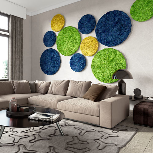 Mousse stabilisée plate - CIRCLE - Ideatec Advanced Acoustic Solutions - pour mur végétal / pour tableau végétal / pour faux-plafond