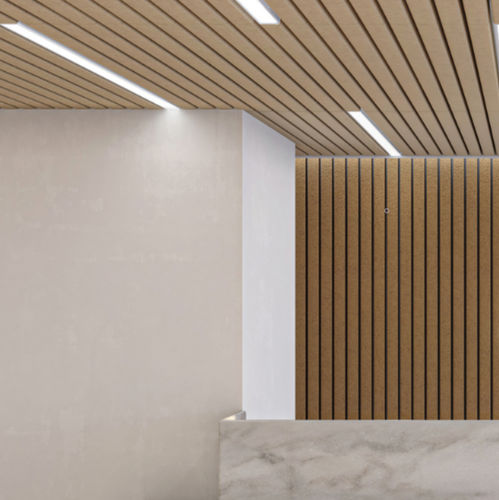 Baffle acoustique en fibre de polyester - VIGA - Ideatec Advanced Acoustic Solutions - de plafond / mural / rectangulaire