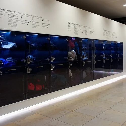 Casier vestiaire en mélaminé - COLLECTIVE - Fit Interiors - à clé / à code / pour établissement public