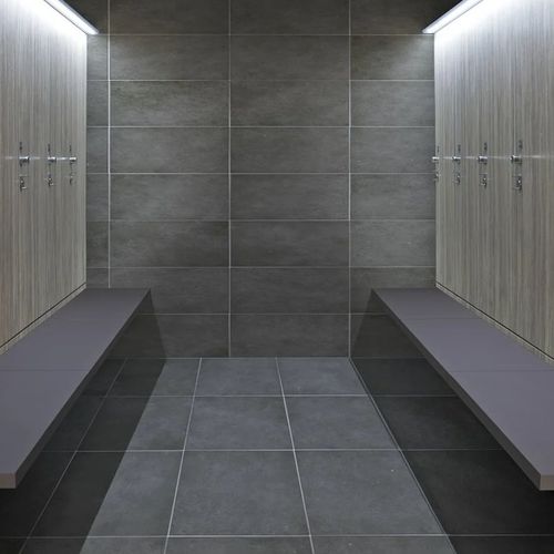Banc de vestiaire contemporain - UP - Fit Interiors - en MDF / stratifié / sans dossier