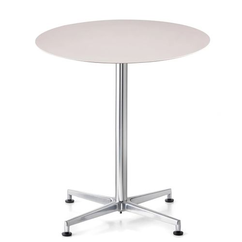 Table contemporaine - STYLO - Fit Interiors - en HPL / avec piètement en fonte d'aluminium / ronde