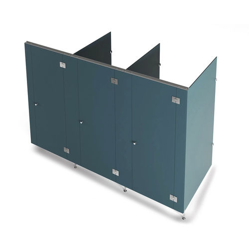 Cabine sanitaire en acier inoxydable - VOOX S - Fit Interiors - en HPL / pour douche / pour établissement public