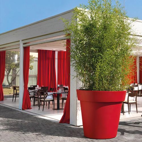Pot de jardin en polyéthylène - BIG - Fit Interiors - conique / professionnel / noir
