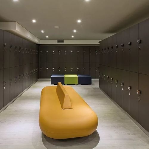Banquette contemporaine - ATLAS - Fit Interiors - en simili cuir / avec piètement en bois / en bois