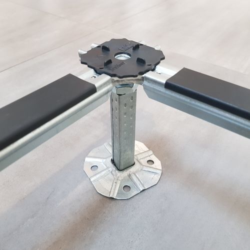 Support pour plancher technique en acier galvanisé - NEWFLOOR - acoustique / résistant aux chocs / d'intérieur