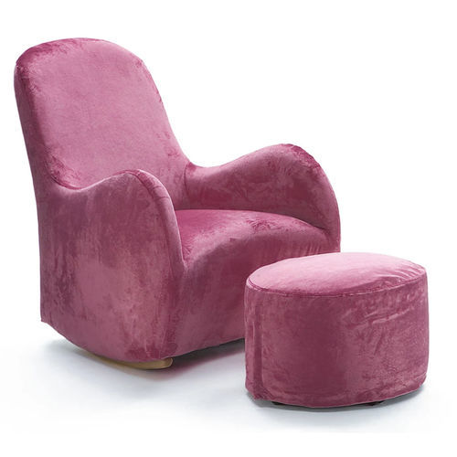 Fauteuil contemporain - GONGOLO - Giovannetti Collezioni - en tissu / en bois massif / avec coussin amovible