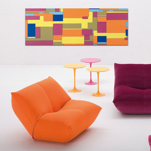 Chauffeuse contemporaine - PAPILLON - Giovannetti Collezioni - en tissu / en acier / tapissée
