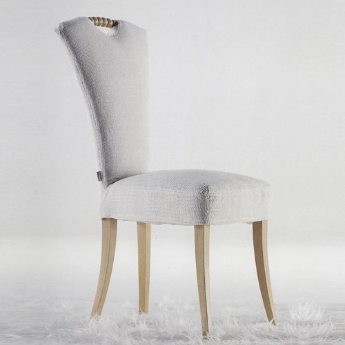 Chaise contemporaine - LUIGIA - Giovannetti Collezioni - d'intérieur / en tissu / avec piètement en bois