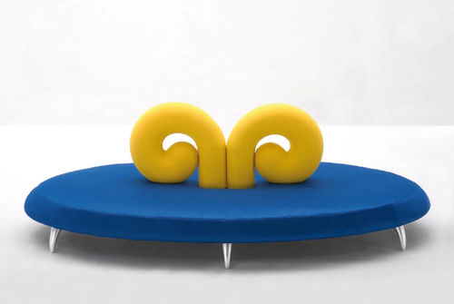 Canapé rond - ARIES - Giovannetti Collezioni - design original / en tissu / avec repose-tête