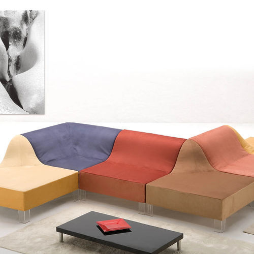 Canapé modulable - DUNE - Giovannetti Collezioni - rond / design / en tissu
