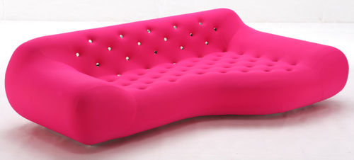 Canapé design original - SUPERSTAR - Giovannetti Collezioni - en tissu / rose / 3 places