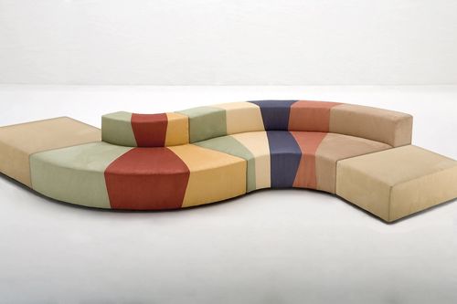 Canapé modulable - MULTILOVE - Giovannetti Collezioni - contemporain / en tissu / avec coussin amovible