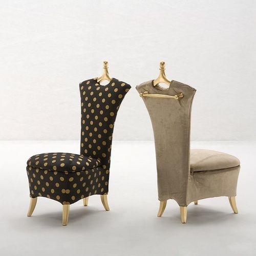 Chaise design nouveau baroque - ANCELLA - Giovannetti Collezioni - d'intérieur / en tissu / avec piètement en bois massif