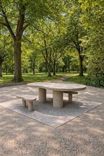 table de pique-nique contemporaine - Francioli