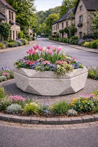 Jardinière en béton - JH125048 - Francioli - hexagonale / contemporaine / classique