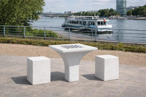 Table d'échecs d'extérieur - TL1JS - FRANCIOLI - contemporaine / pour espace public / en béton