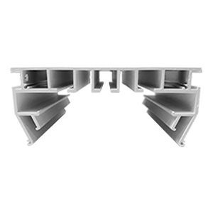 Profilé pour rideaux - Saros Est OÜ - en aluminium / avec section symétrique / pour plafond