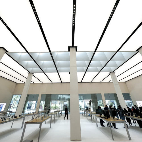 Plafond tendu rétroéclairé - Saros Est OÜ - en PVC / en textile / d'intérieur