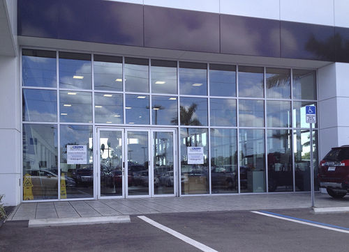 Baie vitrée coulissante-empilable - COMMERCIAL - Solar Innovations, Inc. - pliante / en aluminium / à double vitrage