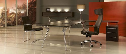 Bureau de direction - GENESIS - Codutti Furniture Srl - contemporain / en chêne / en acier