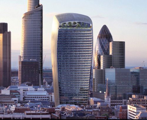 Panneau en verre feuilleté - 20 FENCHURCH STREET SKY GARDEN - Josef Gartner - transparent / pour façade / plat