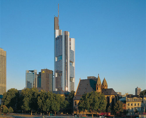 Panneau en verre feuilleté - COMMERZBANK TOWER - Josef Gartner - transparent / pour façade / plat