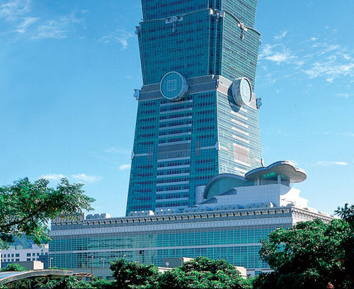 Mur-rideau en panneaux - TAIPEI 101 - Josef Gartner - en panneau de verre isolant / en aluminium