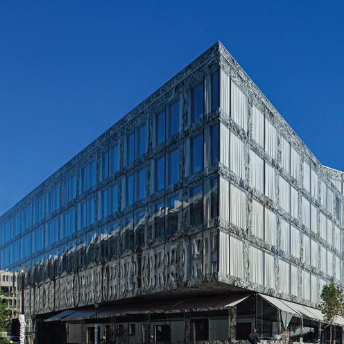 Mur-rideau en panneaux - RICHTI-AREAL PLOT 1 AND 7 - Josef Gartner - en aluminium et en verre
