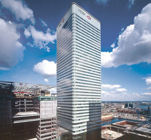 Mur-rideau en panneaux - CANADA SQUARE - Permasteelisa - en métal et en verre / transparent