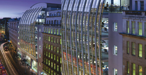 Mur-rideau ossature autoportante - HIGH HOLBORN - Permasteelisa - en verre / en acier inox