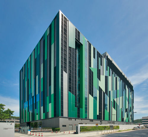 Bardage en plaques - CHINA MOBILE  NETWORK CENTRE - Permasteelisa - en composite / en aluminium / en verre