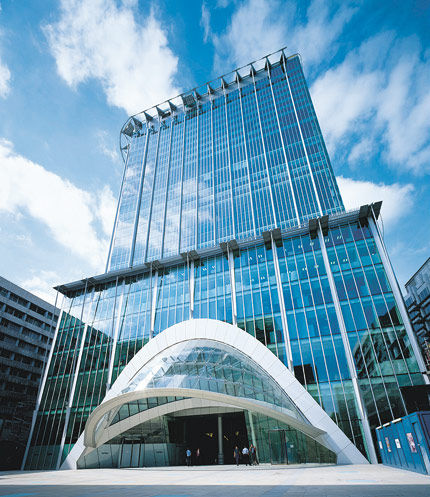 Mur-rideau en aluminium et en verre - CITYPOINT - Permasteelisa - en verre
