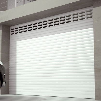 Porte de garage enroulable - LP 75 C - Angel Mir – Portes Bisbal - en aluminium / automatique