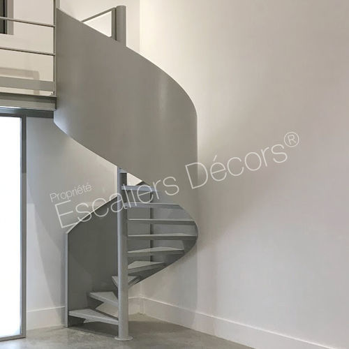 Escalier en colimaçon - ZAHA DH110 SPIR'DÉCO®  - ESCALIERS DECORS - à marches en métal / structure en acier laqué / résidentiel