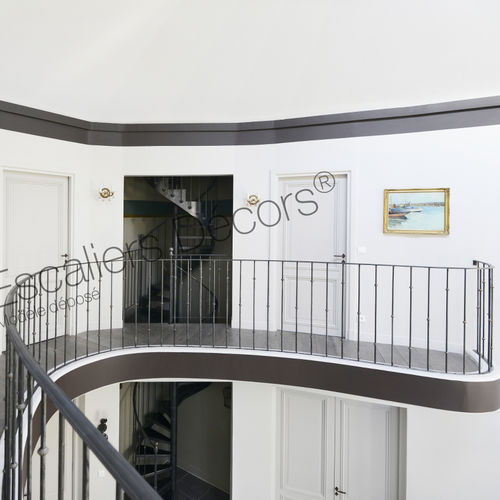 Garde-corps en fer forgé - Bistrot DH122 series - ESCALIERS DECORS - à barreaux / d'intérieur / pour escalier