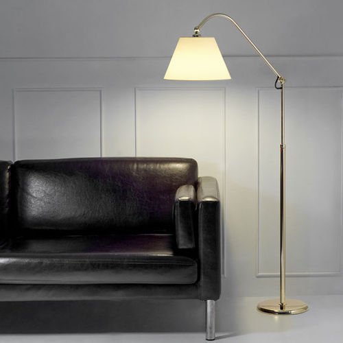 Lampe sur pied - AMERICANA :  - Pujol Iluminacion - en tissu / en laiton / en acier