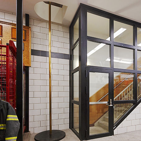 Porte d'intérieur - FIREFRAMES® HEAT BARRIER SERIES - TGP - en verre / battante / vitrée