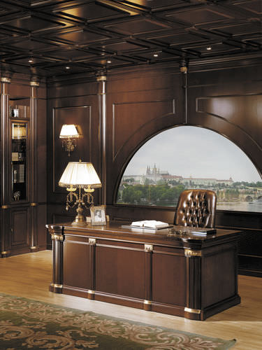 Bureau de direction - SENATOR - Alpuch - classique / en bois / piétement en panneaux