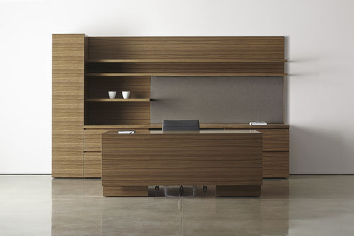 Bureau de direction - NEW MILLENNIA - Halcon - contemporain / en stratifié / piétement en panneaux